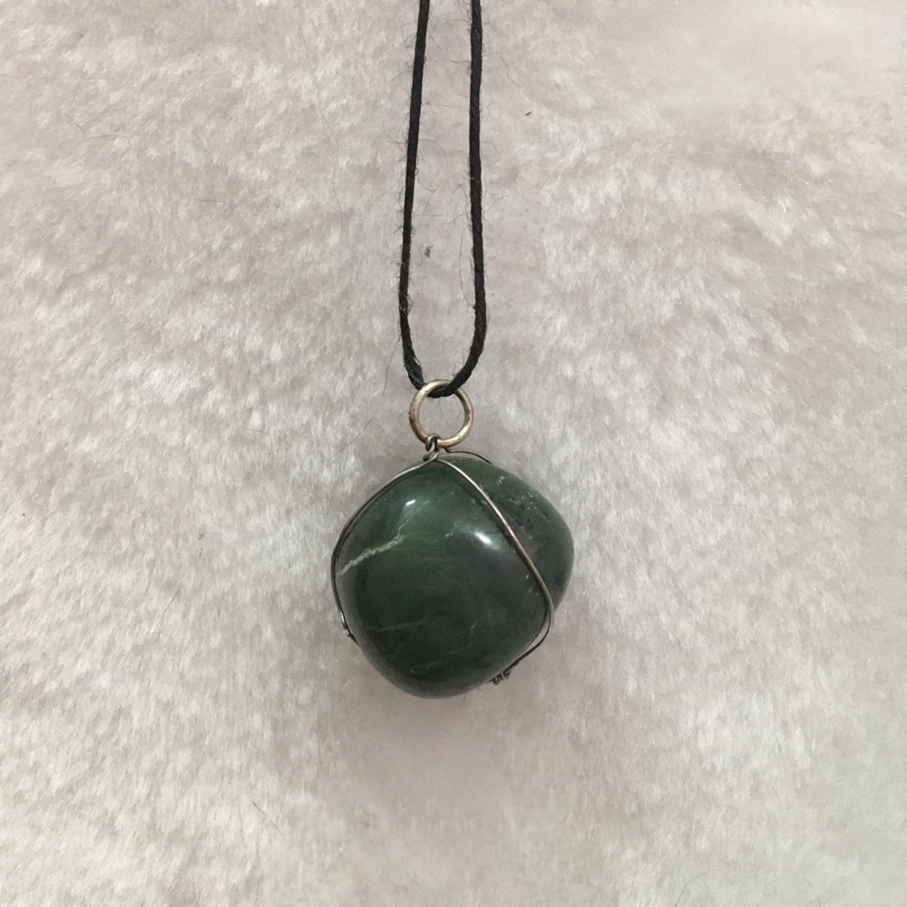 Green Gemstone Pendant Necklace